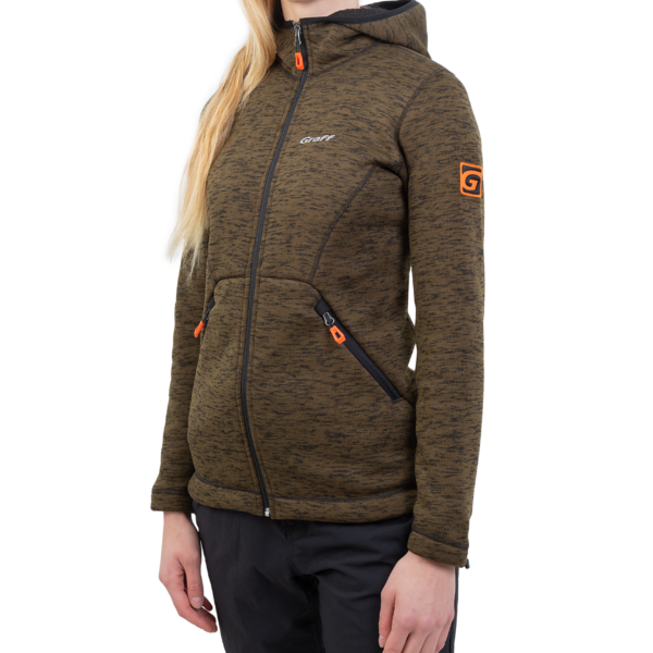 GRAFF - Damska ciepła bluza z kapturem 229-BL-D